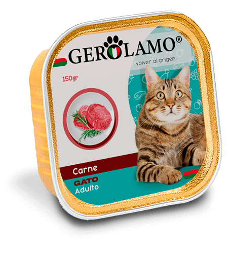 Gerolamo Pate Gato Carne - Premium Comida Humeda from Gerolamo - al mejor precio $1600! Compra ahora en Milo Pet Shop