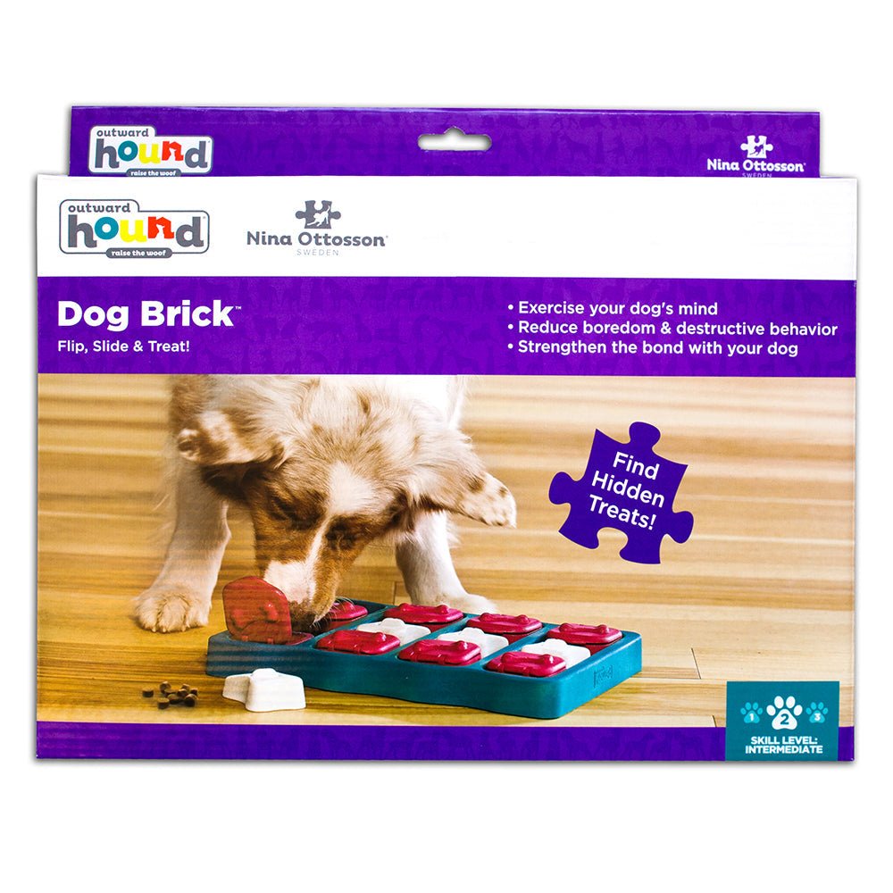 Nina Ottosson Puzzle Brick Nivel 2 - Premium Juguetes para perros from Nina Ottosson - al mejor precio $22990! Compra ahora en Milo Pet Shop
