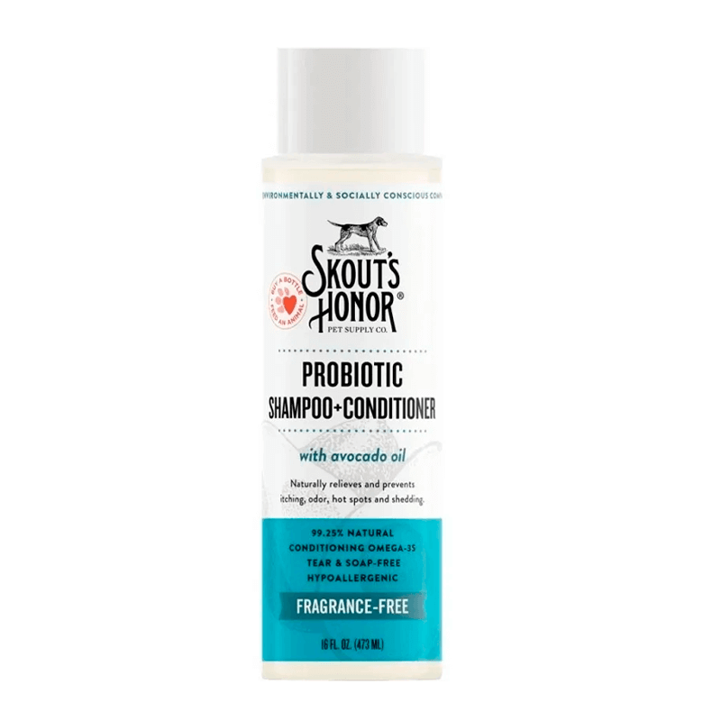 Skout´s Honor Shampoo Acondicionador + Probioticos (Sin Perfume) - Premium Higene from Skout´s Honor - al mejor precio $19990! Compra ahora en Milo Pet Shop