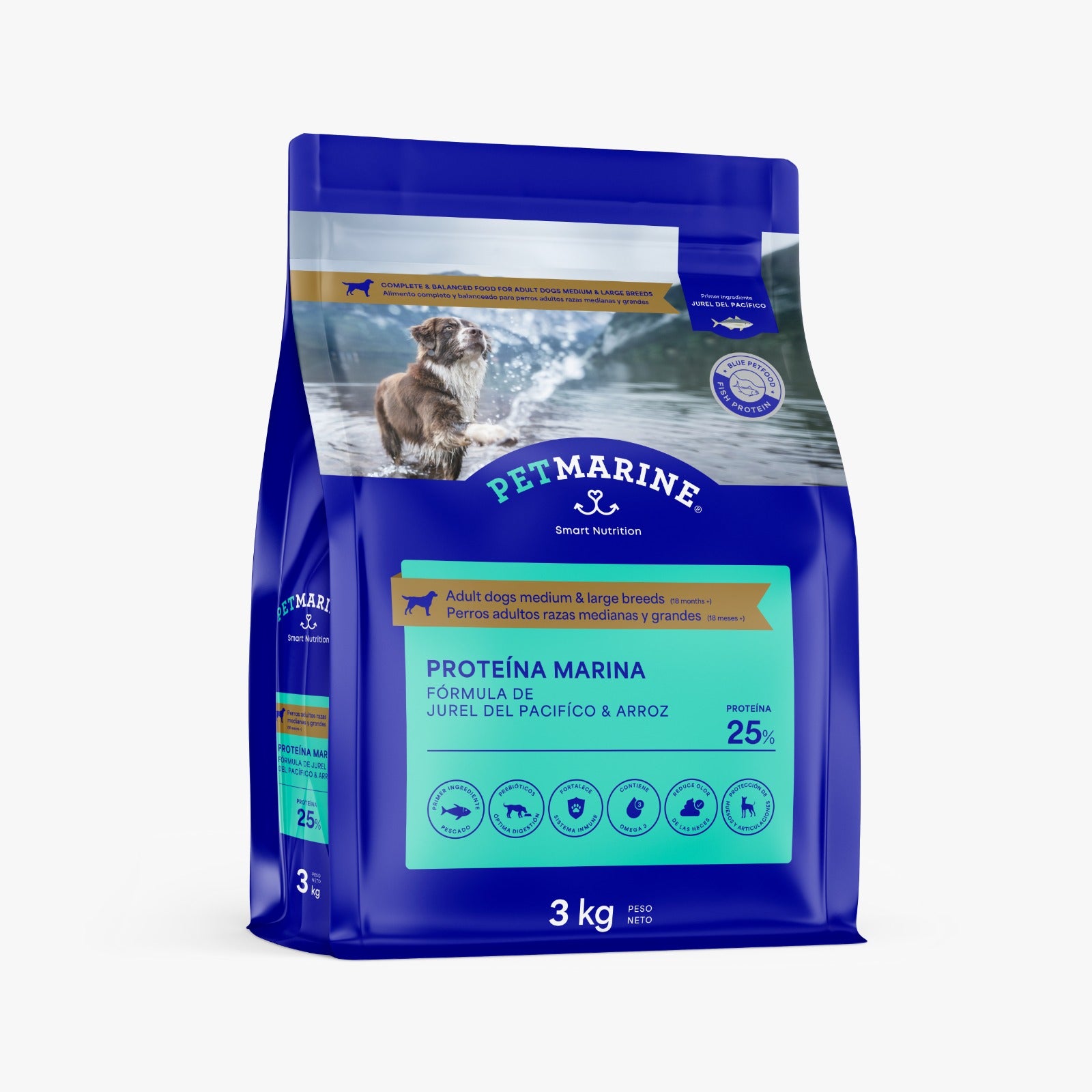 Pet Marine Adulto Raza Mediana/Grande (Jurel y Arroz) - Premium Alimento perros from Pet Marine - al mejor precio $13990! Compra ahora en Milo Pet Shop