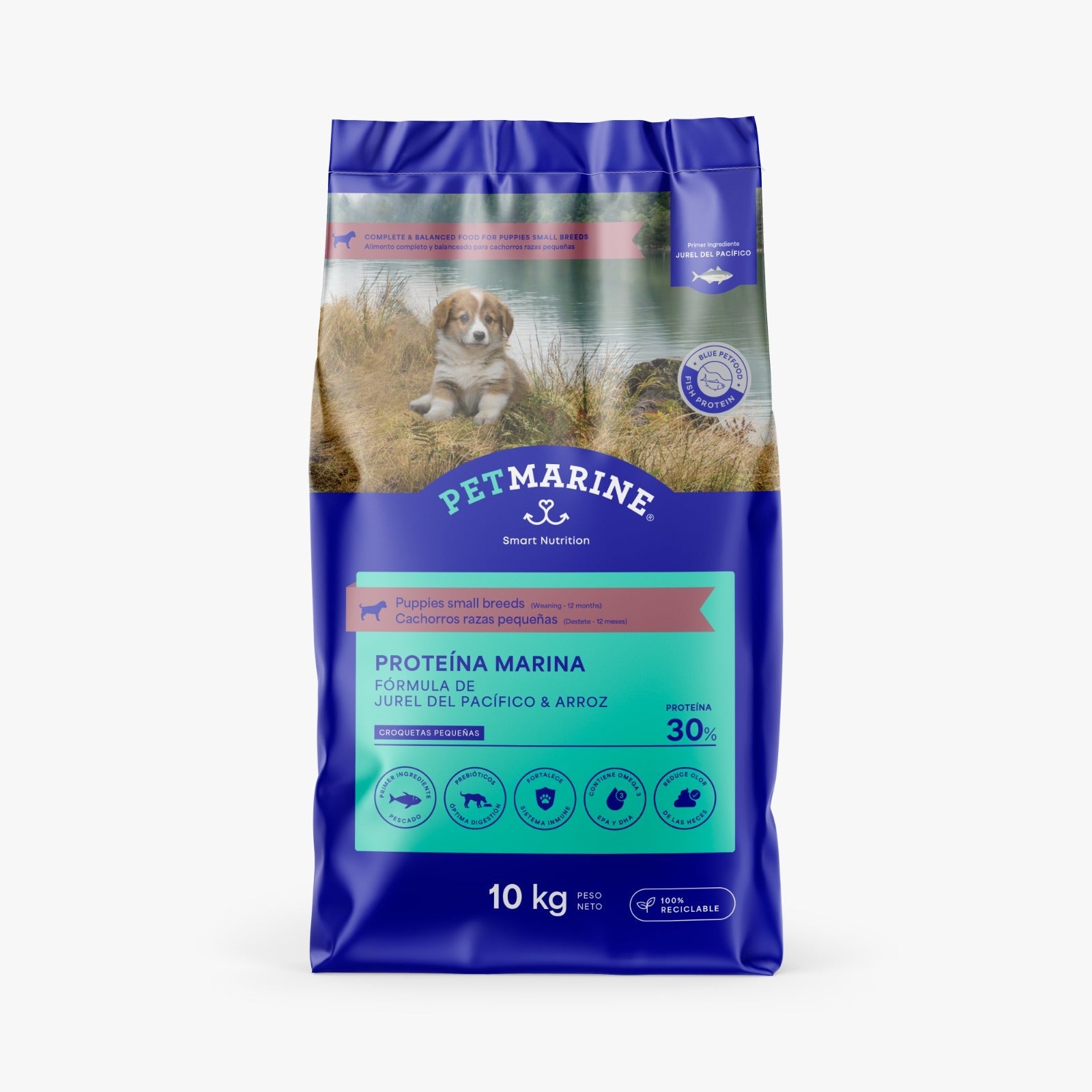 Pet Marine Cachorro Raza Pequeña (Jurel y Arroz) - Premium Alimento perros from Pet Marine - al mejor precio $14990! Compra ahora en Milo Pet Shop