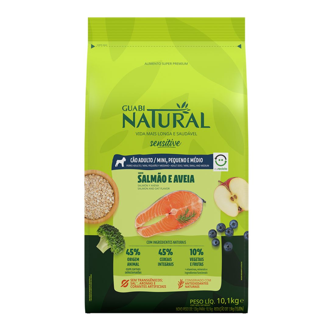 Guabi Natural Adulto Sensitive Peq/Min Salmon Avena - Premium Comida adulto from Guabi - al mejor precio $21990! Compra ahora en Milo Pet Shop