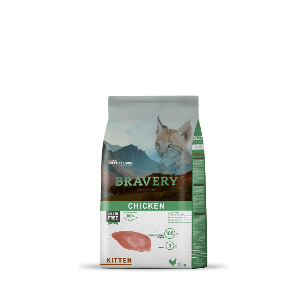 Bravery Kitten Chicken - Premium Comida cachorro from Bravery - al mejor precio $15990! Compra ahora en Milo Pet Shop