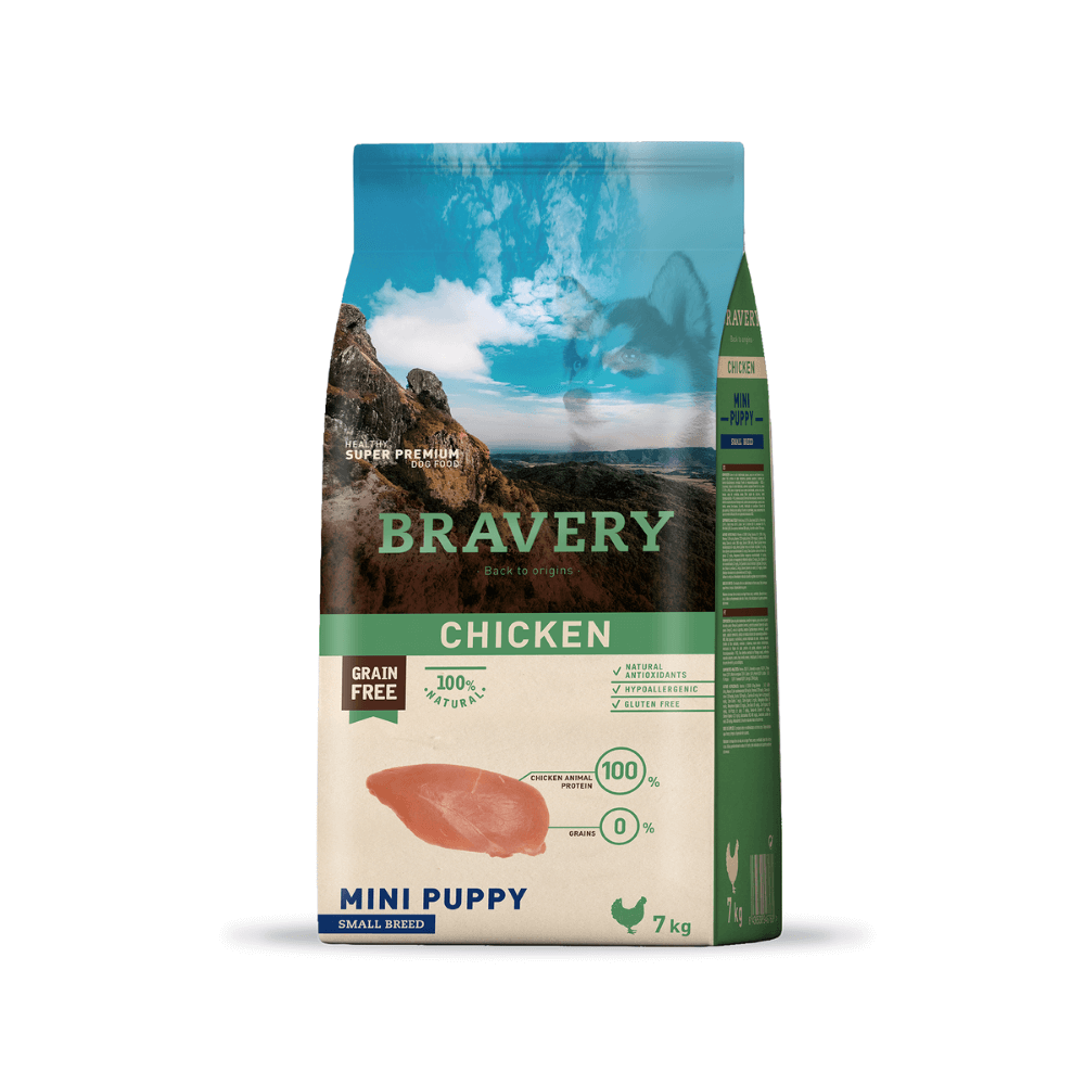 Bravery Puppy Small Breed Chicken - Premium Comida cachorro from Bravery - al mejor precio $35990! Compra ahora en Milo Pet Shop