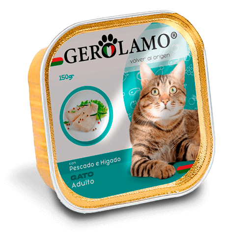 Gerolamo Pate Gato Pescado - Premium Comida Humeda from Gerolamo - al mejor precio $1600! Compra ahora en Milo Pet Shop