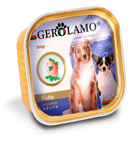 Gerolamo Pate Perro Adulto Pollo 300g - Premium Alimento perros from Gerolamo - al mejor precio $1600! Compra ahora en Milo Pet Shop