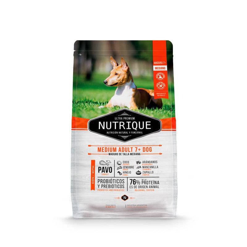 Nutrique Mature Medium Adult 7+ - Premium Alimento perros from Nutrique - al mejor precio $55990! Compra ahora en Milo Pet Shop